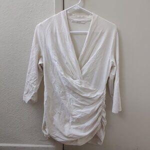 Peruvian Connection Faux Wrap Top
